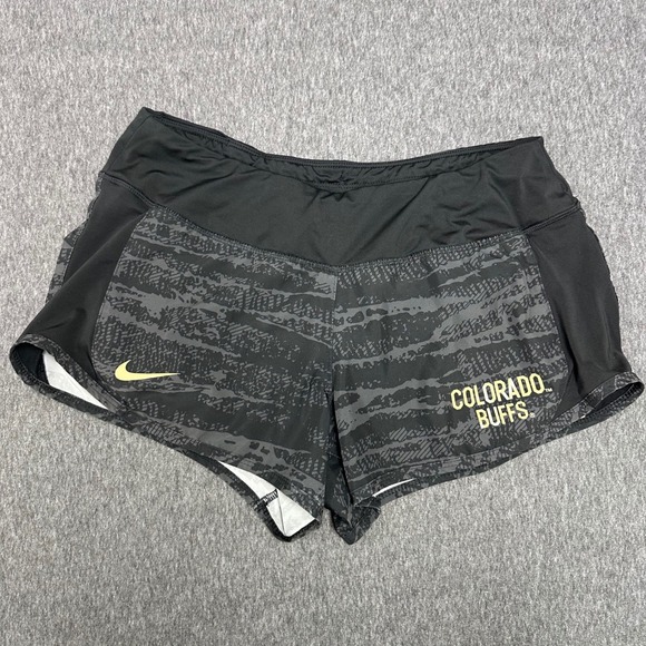 Nike Pants - Nike Colorado Buffs Running Shorts‎ Dri-FIT Athletic Gym Black Medium
